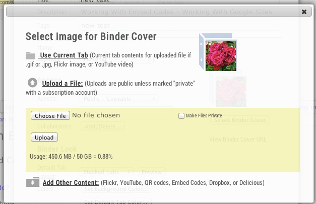 screenshot of 'File Upload'