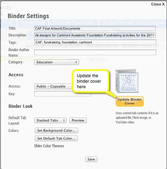 screenshot of 'Change thumbnail' button