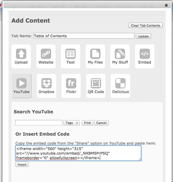 screenshot of 'Embedding a YouTube Video'