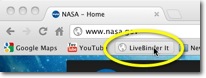 LiveBinder It button in browser