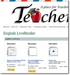 LiveBinders on your website