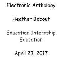 Heather Bebout - PRACTICUM/INTERN EDUC ADMIN