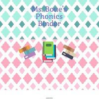 Ms. Boue's Phonics Binder
