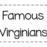 Grade 1 Famous Virginians
