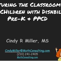 Structuring the Classroom for Young Children with Disabilities: