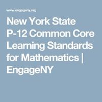 Math 6 NYS Learning standards curriculum links