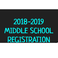 Middle School Registration 2018-2019