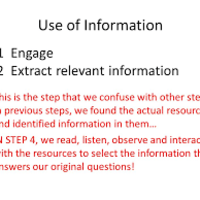 Big 6: Task #4 Use of Information