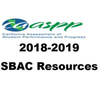 2018-2019 SBAC Resources