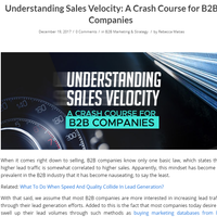 Understanding Sales Velocity: A Crash Course for B2B Companies