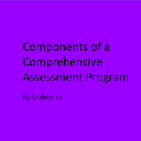 Components of a Comprehensive Assessment Program