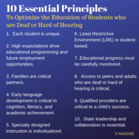 10 Essential Principles to Optimize Deaf Ed.