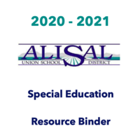 AUSD Special Education Resource Binder 2020 - 2021