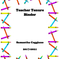 Teaching Tenure Binder