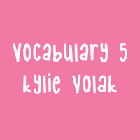 Vocabulary 5