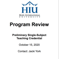HIU PSSC Program Review
