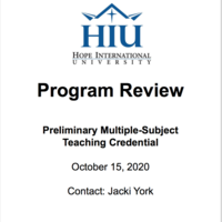 HIU PMSC Program Review