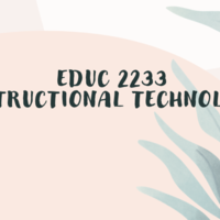 EDUC 2233 Instructional Technology
