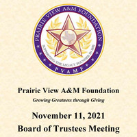 November 11, 2021 Board of Trustees Meeting