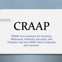 Using CRAAP For Research