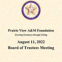 August 11, 2022 Board of Trustees Meeting