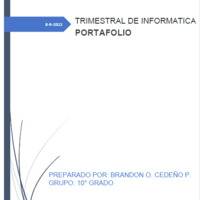 TRIMESTRAL(2��)DE INFORMATICA -POTAFOLIO DE BRANDON CEDE��O