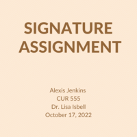 Signature Assignment