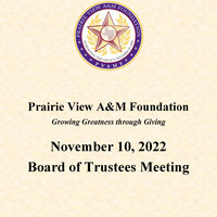 November 10, 2022 Board of Trustees Meeting