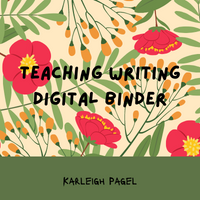 Teaching Writing Digital Binder