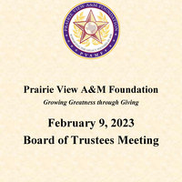 February 9, 2023, Board of Trustees Meeting