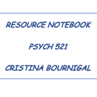 Psych 521 Resource Notebook