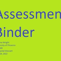 Assessment Binder