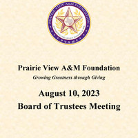 August 10, 2023, Board of Trustees Meeting