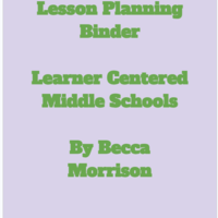 MLGE 3210- Learner Centered Middle Schools