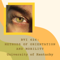 BVI 626: Methods of Orientation and Mobility
