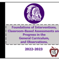 Valley Local Schools- Foundations of Interventions