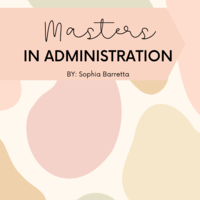 Masters in Administration Portfolio