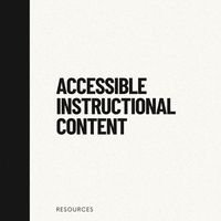 Accessible Instructional Design