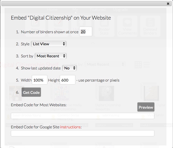 Embed a mini shelf in your blog or website