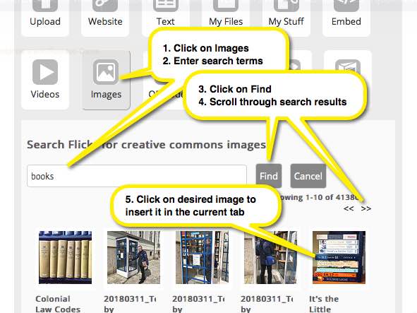 screenshot of 'Finding a Flickr Image'