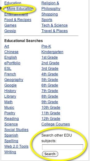 New Educational Category Search and More Sorting Features