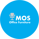 MOS furniture logo with an office chair