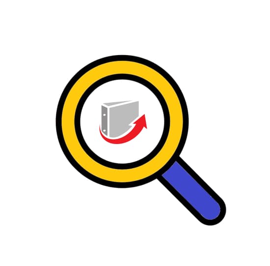Decorative image with magnifying lens with LiveBinders logo in center.